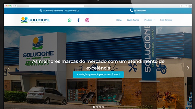 Tela do projeto Soluciona Aqui