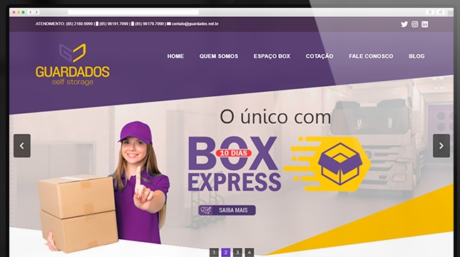 Tela do projeto Guardados