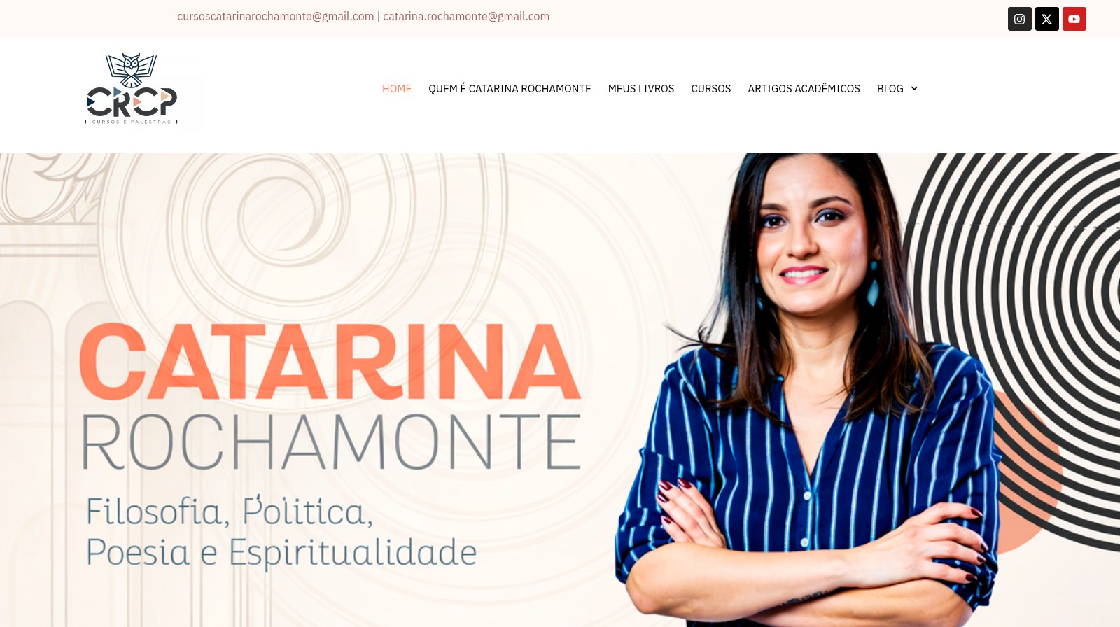 Tela do projeto Catarina Rochamonte
